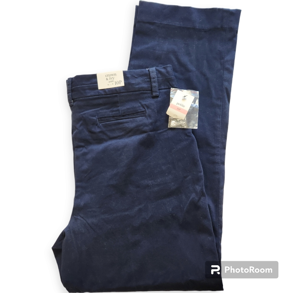 Crown & Ivy Navy Blue Pants size 10P